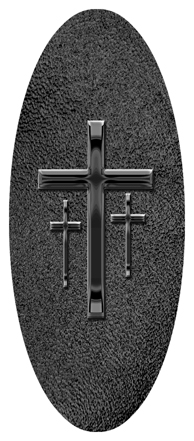 Black 3 Crosses Shimmer Black